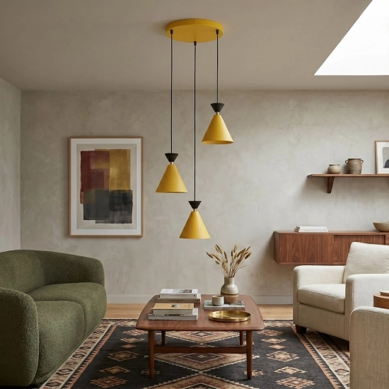 Lampa wisząca KLEVER 3PREM ORANGE BLACK 1742/3PREM EMIBIG - zdjęcie dodatkowe 3