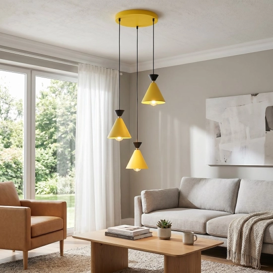 Lampa wisząca KLEVER 3PREM ORANGE BLACK 1742/3PREM EMIBIG - zdjęcie dodatkowe 4