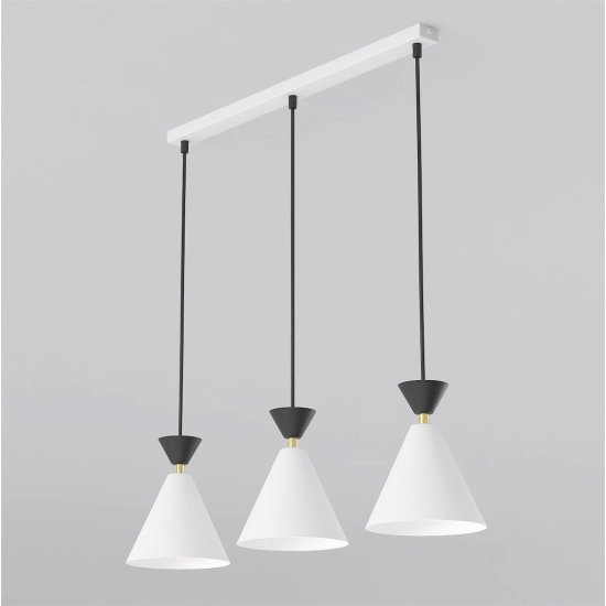 Lampa wisząca KLEVER 3 WHITE BLACK 1743/3 EMIBIG - zdjęcie produktu
