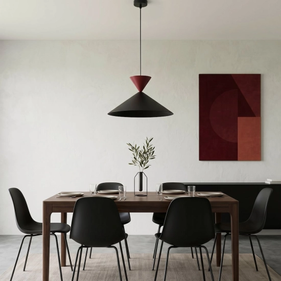 Lampa wisząca RALF 1M BL BURGUNDY 1744/1M EMIBIG - zdjęcie dodatkowe 2