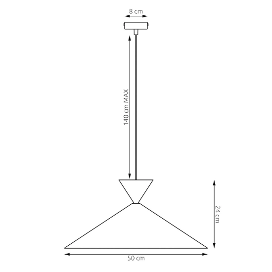 Lampa wisząca RALF 1L BL WHITE 1747/1L EMIBIG - zdjęcie dodatkowe 5