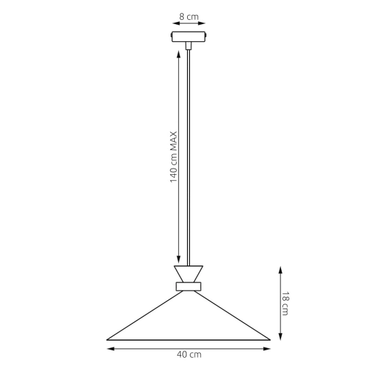 Lampa wisząca OLIVO 1M WHITE 1749/1M EMIBIG - zdjęcie dodatkowe 5