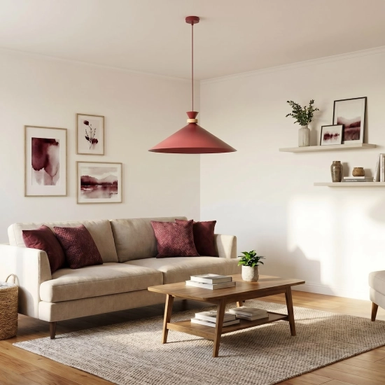 Lampa wisząca OLIVO 1L BURGUNDY 1751/1L EMIBIG - zdjęcie dodatkowe 5