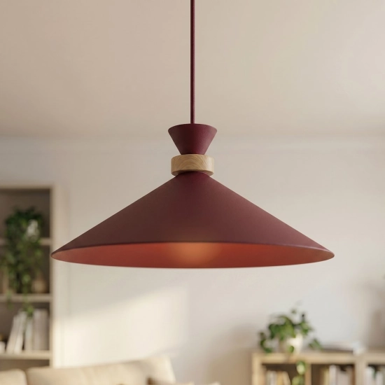 Lampa wisząca OLIVO 1M BURGUNDY 1751/1M EMIBIG - zdjęcie dodatkowe 4