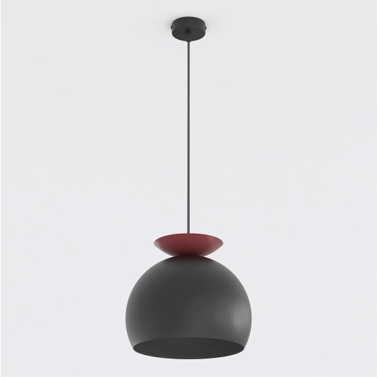 Lampa wisząca GEO 1 BLACK BURGUNDY 1752/1 EMIBIG - zdjęcie produktu