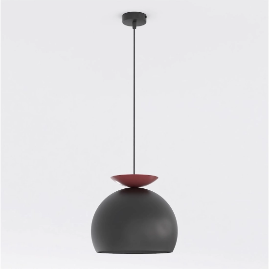 Lampa wisząca GEO 1 BLACK BURGUNDY 1752/1 EMIBIG - zdjęcie dodatkowe 1