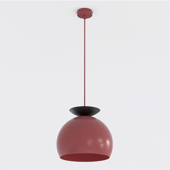 Lampa wisząca GEO 1 BURGUNDY BLACK 1755/1 EMIBIG - zdjęcie produktu