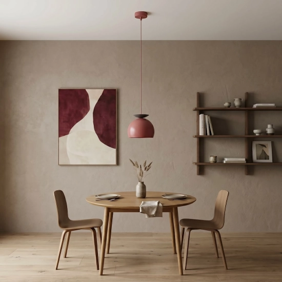 Lampa wisząca GEO 1 BURGUNDY BLACK 1755/1 EMIBIG - zdjęcie dodatkowe 2