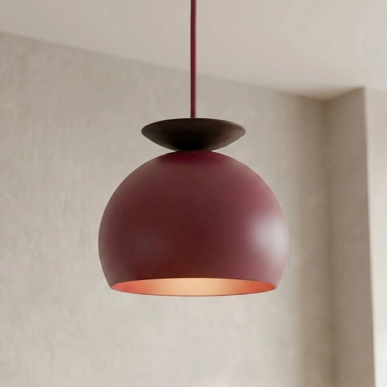 Lampa wisząca GEO 1 BURGUNDY BLACK 1755/1 EMIBIG - zdjęcie dodatkowe 3