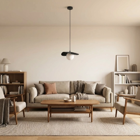 Lampa wisząca FLORA 1 BLACK OPAL 1758/1 EMIBIG - zdjęcie dodatkowe 5