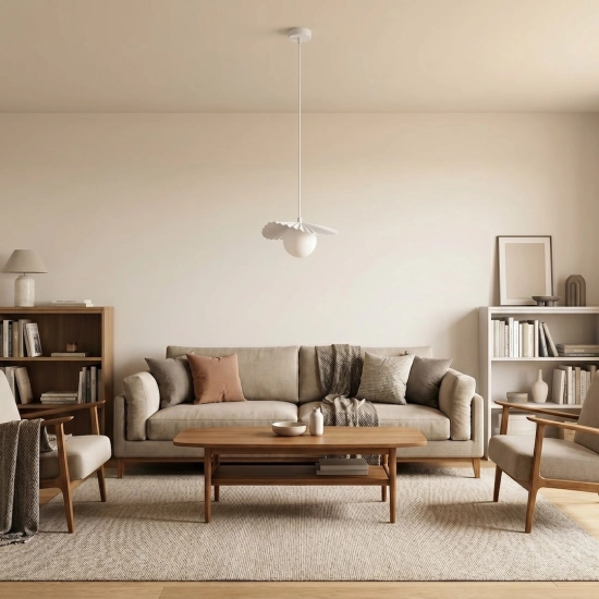 Lampa wisząca FLORA 1 WHITE OPAL 1759/1 EMIBIG - zdjęcie dodatkowe 4