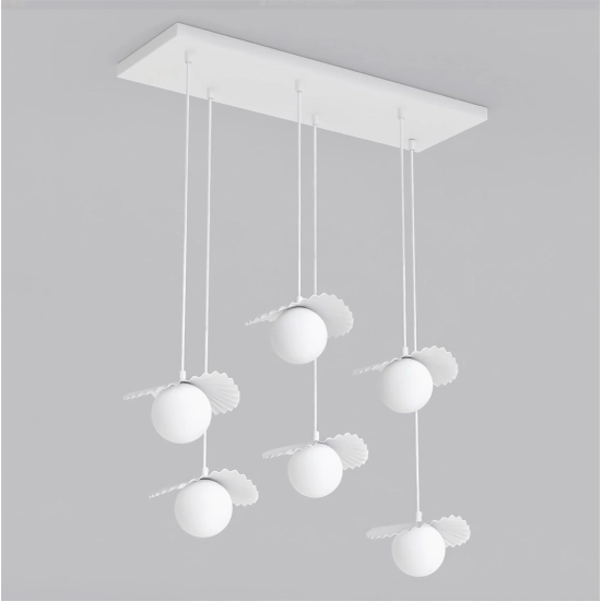 Lampa wisząca FLORA 6 WHITE OPAL 1759/6 EMIBIG - zdjęcie produktu