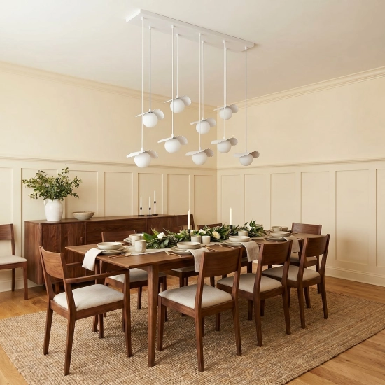 Lampa wisząca FLORA 9 WHITE OPAL 1759/9 EMIBIG - zdjęcie dodatkowe 5
