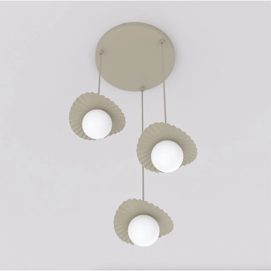 Lampa wisząca FLORA 3PREM MOKKA OPAL 1760/3 EMIBIG - zdjęcie dodatkowe 1