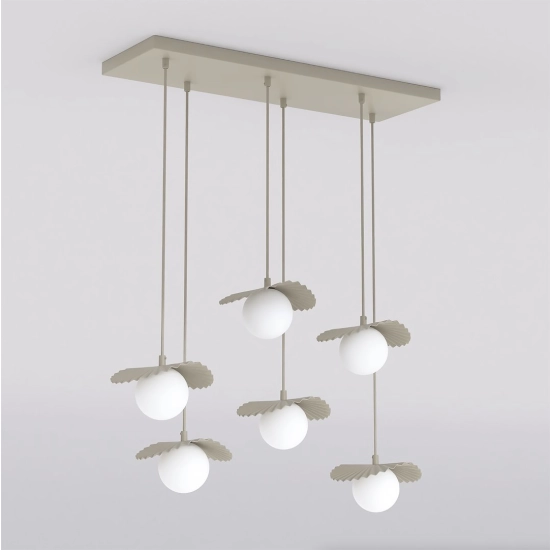 Lampa wisząca FLORA 6 MOKKA OPAL 1760/6 EMIBIG - zdjęcie produktu
