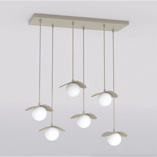 Lampa wisząca FLORA 6 MOKKA OPAL 1760/6 EMIBIG - zdjęcie dodatkowe 1