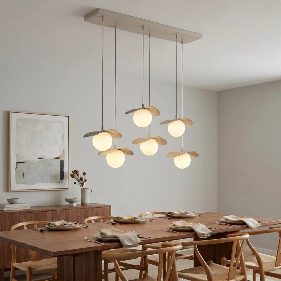 Lampa wisząca FLORA 6 MOKKA OPAL 1760/6 EMIBIG - zdjęcie dodatkowe 4