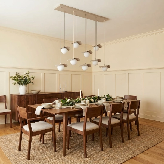 Lampa wisząca FLORA 9 MOKKA OPAL 1760/9 EMIBIG - zdjęcie dodatkowe 5