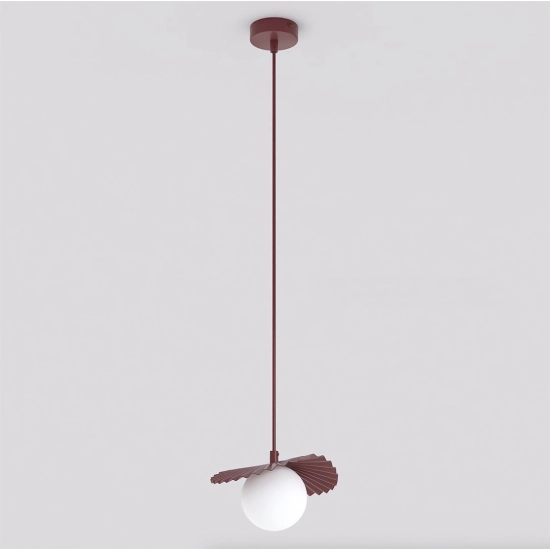 Lampa wisząca FLORA 1 BURGUNDY OPAL 1761/1 EMIBIG - zdjęcie produktu