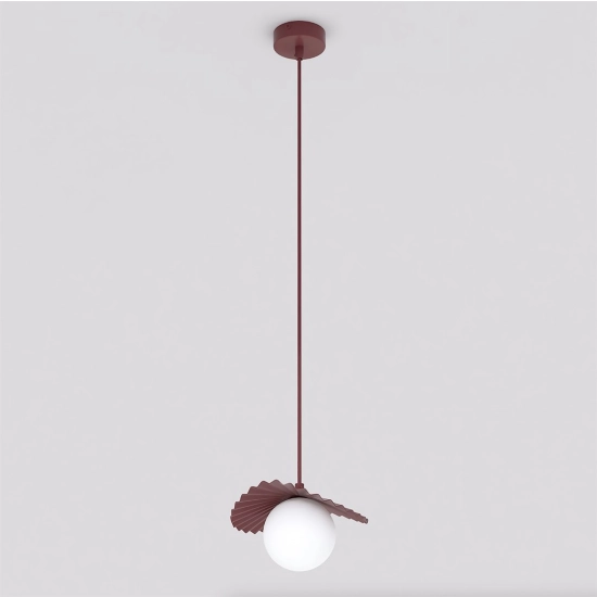 Lampa wisząca FLORA 1 BURGUNDY OPAL 1761/1 EMIBIG - zdjęcie dodatkowe 1