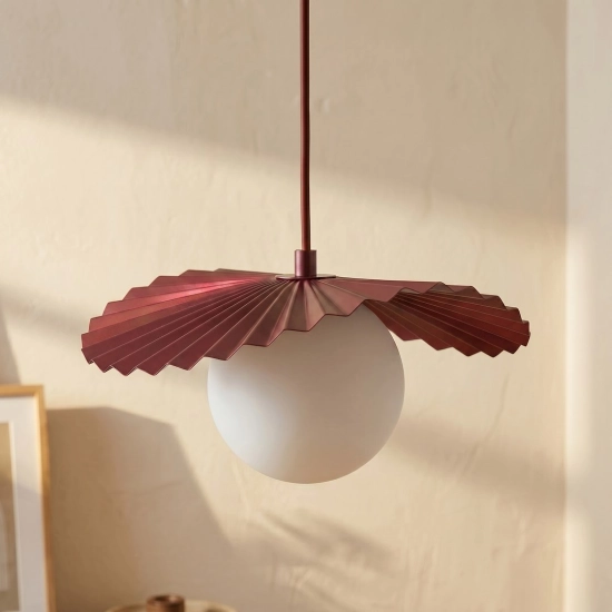 Lampa wisząca FLORA 3PREM BURGUNDY OPAL 1761/3 EMIBIG - zdjęcie dodatkowe 5