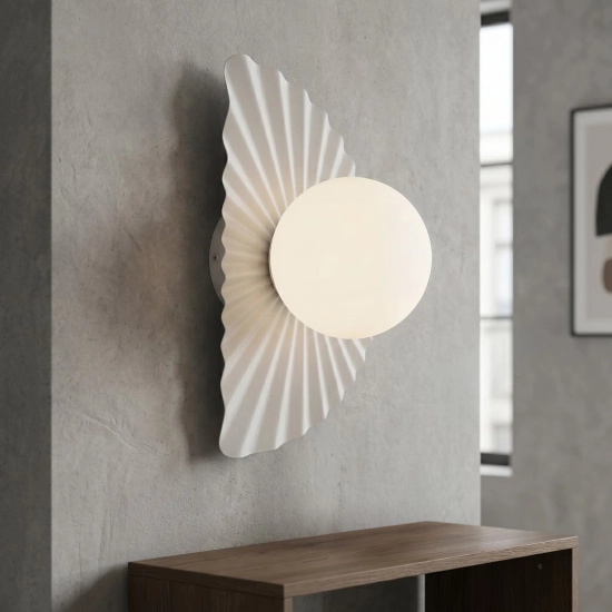 Kinkiet FLORA K1 WHITE OPAL 1764/K1 EMIBIG - zdjęcie dodatkowe 2