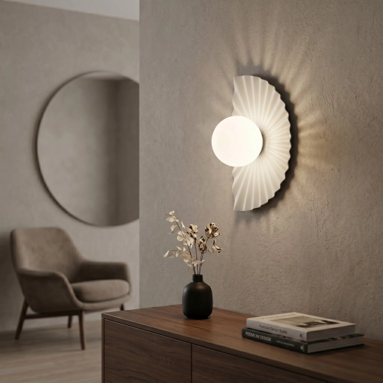 Kinkiet FLORA K1 WHITE OPAL 1764/K1 EMIBIG - zdjęcie dodatkowe 3