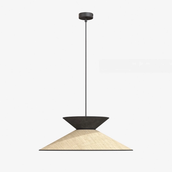 Lampa wisząca SOFTA 1 RATTAN BLACK 1768/1 EMIBIG - zdjęcie dodatkowe 1