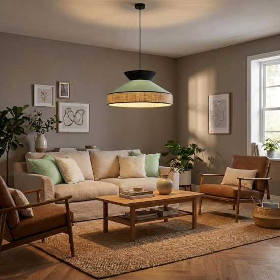 Lampa wisząca SIESTA 1 GREEN 1772/1 EMIBIG - zdjęcie dodatkowe 2