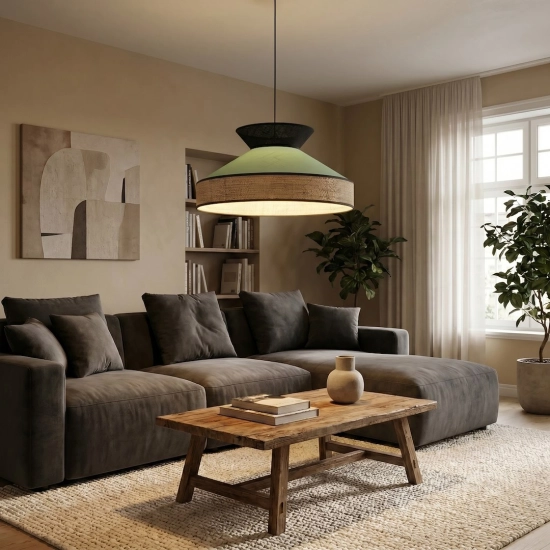 Lampa wisząca SIESTA 1 GREEN 1772/1 EMIBIG - zdjęcie dodatkowe 3