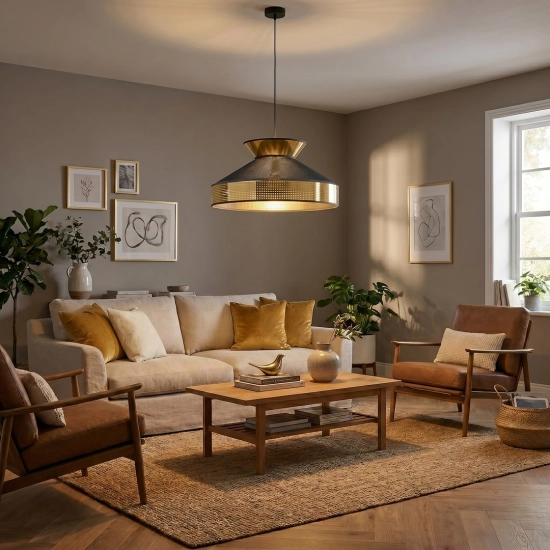 Lampa wisząca SIESTA 1 BLACK GOLD 1777/1 EMIBIG - zdjęcie dodatkowe 2