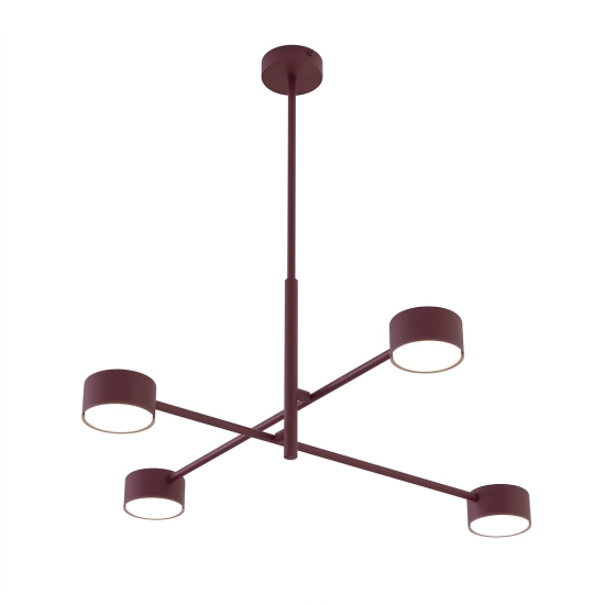 Lampa sufitowa NATSU 4BURGUNDY 1781/4 EMIBIG - zdjęcie dodatkowe 2
