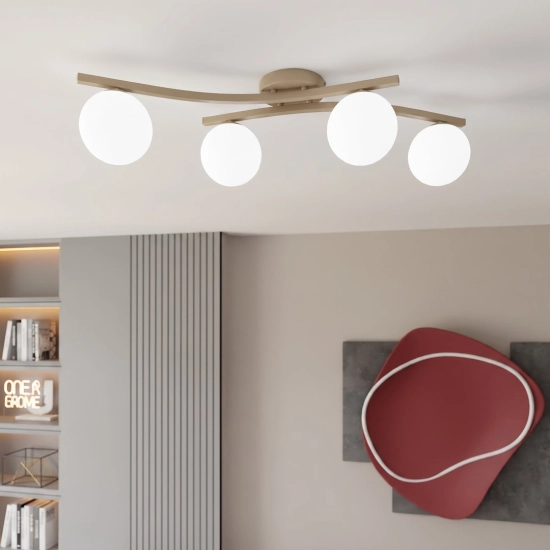 Lampa sufitowa OPUS 4 MOKKA OPAL 1782/4 EMIBIG - zdjęcie dodatkowe 3