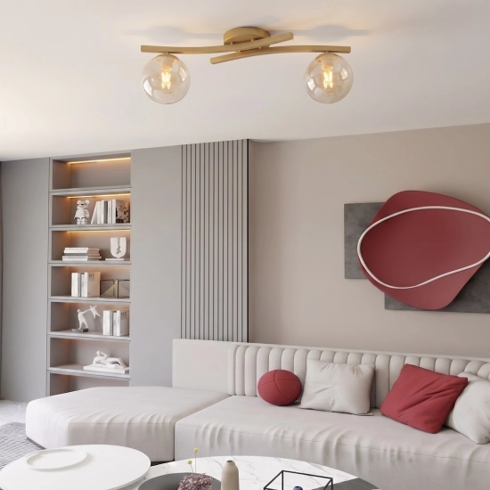 Lampa sufitowa OPUS 2 MOKKA AMBER 1783/2 EMIBIG - zdjęcie dodatkowe 4