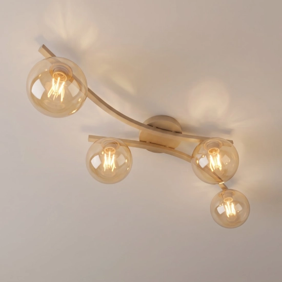 Lampa sufitowa OPUS 4 MOKKA AMBER 1783/4 EMIBIG - zdjęcie dodatkowe 3