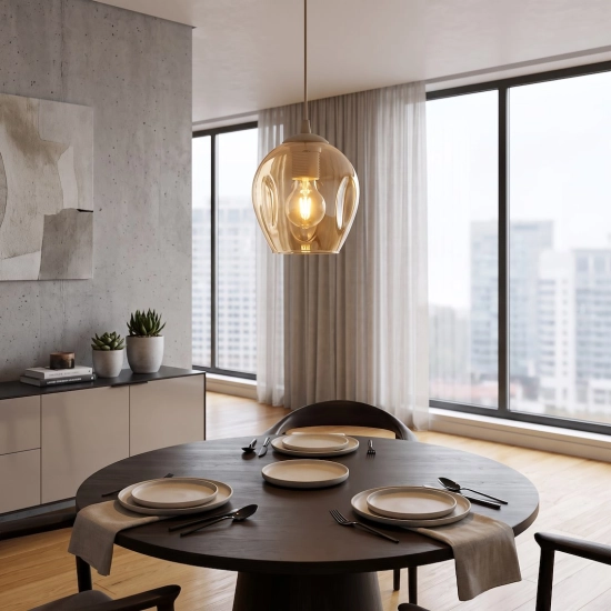 Lampa wisząca ISTAR 1 MOKKA AMBER 1785/1 EMIBIG - zdjęcie dodatkowe 2