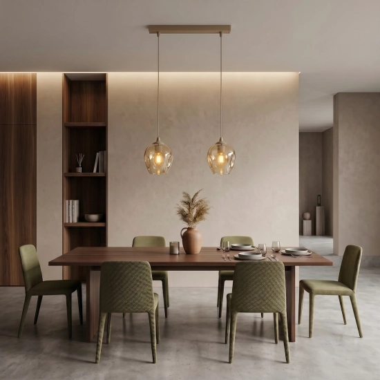 Lampa wisząca ISTAR 2 MOKKA AMBER 1785/2 EMIBIG - zdjęcie dodatkowe 1