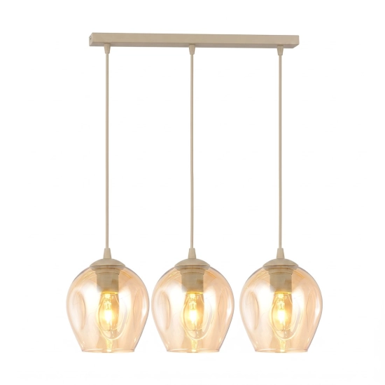 Lampa wisząca ISTAR 3 MOKKA AMBER 1785/3 EMIBIG - zdjęcie produktu