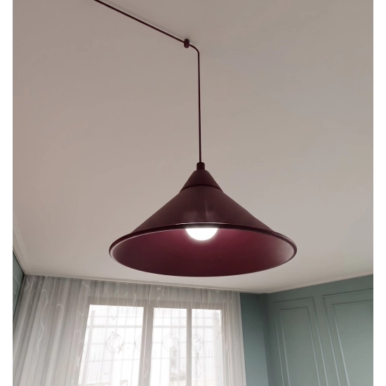 Lampa wisząca ABRAMO 2 BURGUNDY 1787/2 EMIBIG - zdjęcie dodatkowe 4