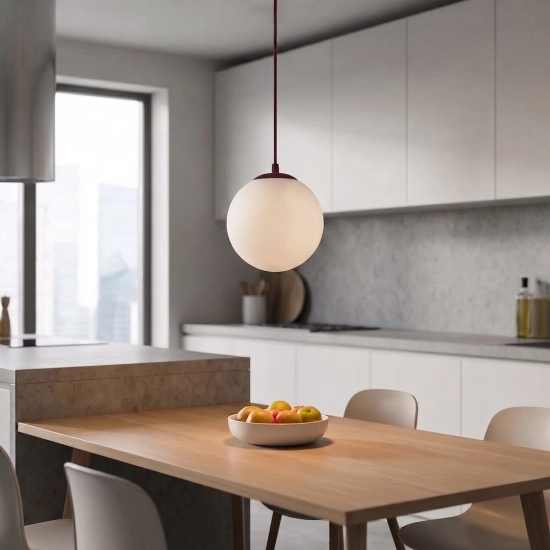 Lampa wisząca COSMO 1 BURGUNDY OPAL 1789/1 EMIBIG - zdjęcie dodatkowe 1