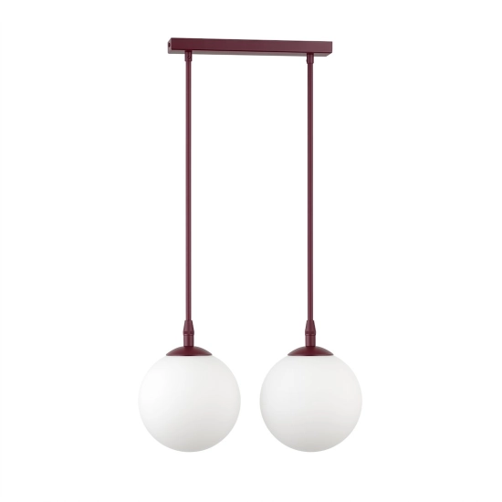 Lampa wisząca COSMO 2 BURGUNDY OPAL 1789/2 EMIBIG - zdjęcie produktu