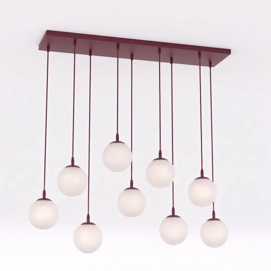 Lampa wisząca COSMO 9 BURGUNDY OPAL 1789/9 EMIBIG - zdjęcie produktu