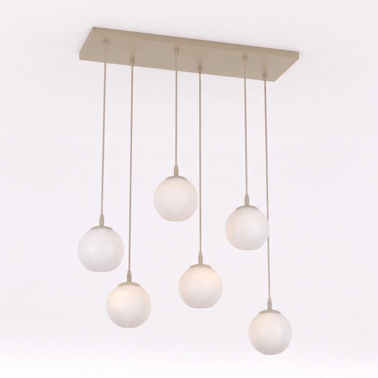 Lampa wisząca COSMO 6 MOKKA OPAL 1790/6 EMIBIG - zdjęcie produktu