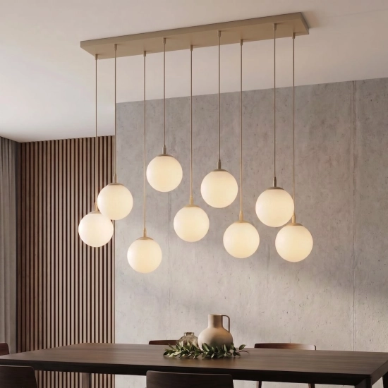 Lampa wisząca COSMO 9 MOKKA OPAL 1790/9 EMIBIG - zdjęcie dodatkowe 1