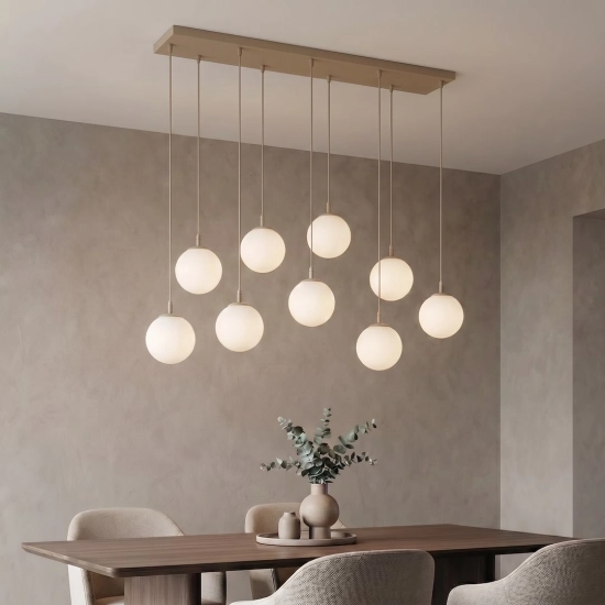 Lampa wisząca COSMO 9 MOKKA OPAL 1790/9 EMIBIG - zdjęcie dodatkowe 2