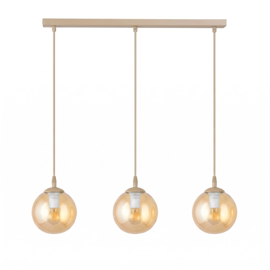 Lampa wisząca COSMO 3 MOKKA AMBER 1791/3 EMIBIG - zdjęcie produktu