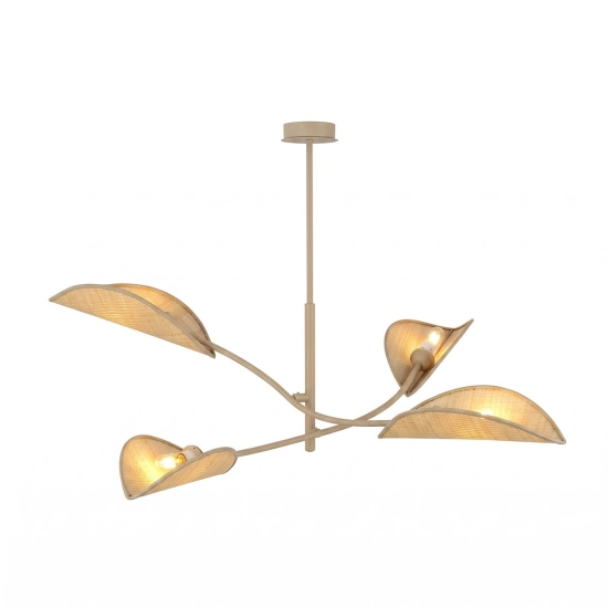 Lampa sufitowa LOTUS 4 MOKKA/RATTAN 1792/4 EMIBIG - zdjęcie produktu