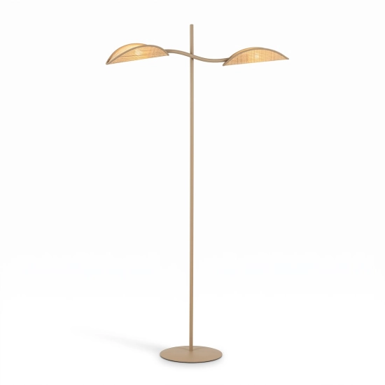 Lampa podłogowa LOTUS LP2 MOKKA/RATTAN 1792/LP2 EMIBIG - zdjęcie produktu