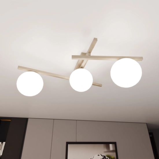 Lampa sufitowa SMART 3 MOKKA OPAL 1793/3 EMIBIG - zdjęcie dodatkowe 1