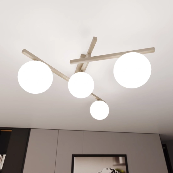 Lampa sufitowa SMART 4 MOKKA OPAL 1793/4 EMIBIG - zdjęcie dodatkowe 1